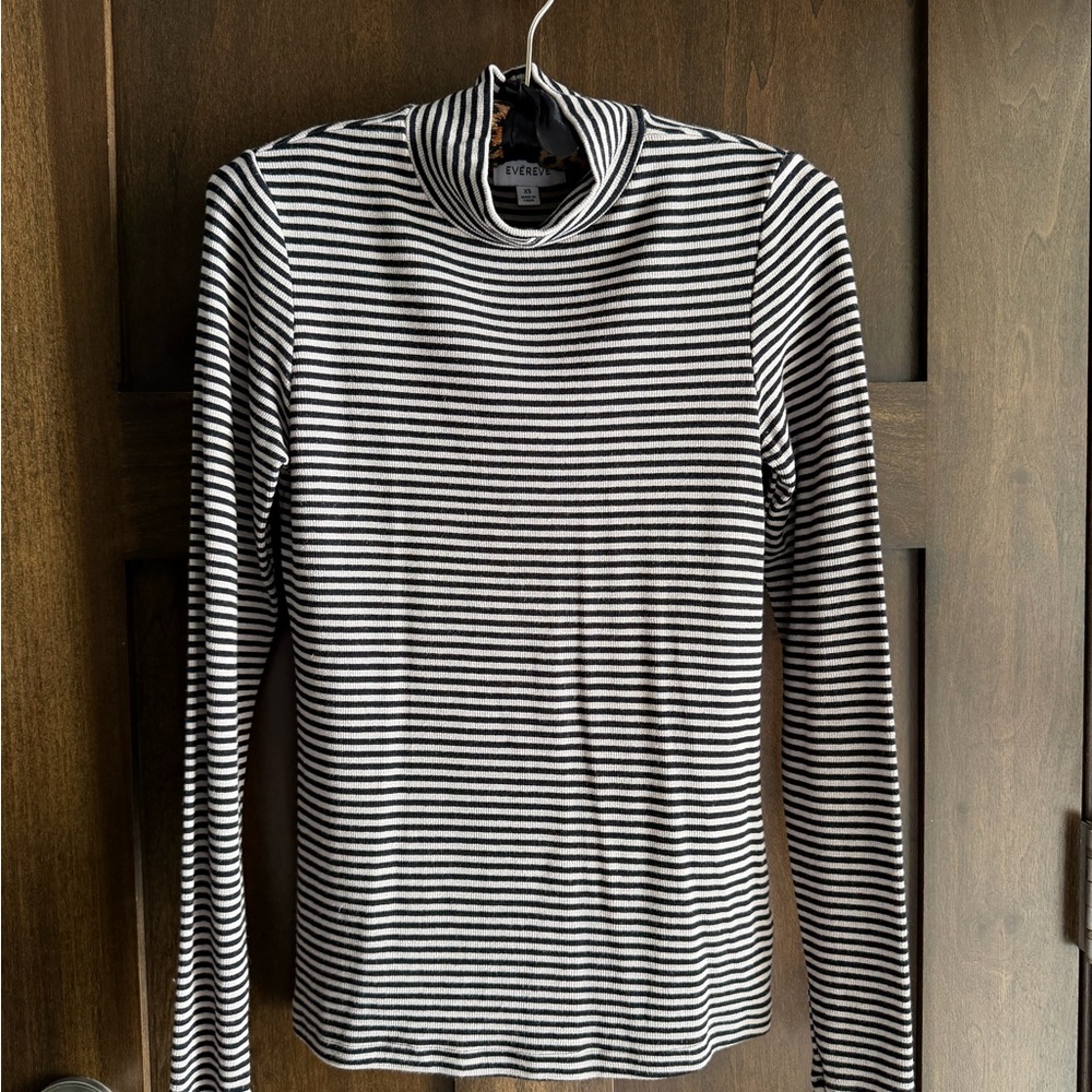 Evereve Kody Striped Turtleneck